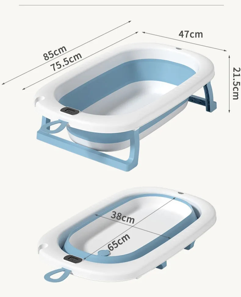 BAÑERA RETRÁCTIL CON COJÍN PARA BEBÉS